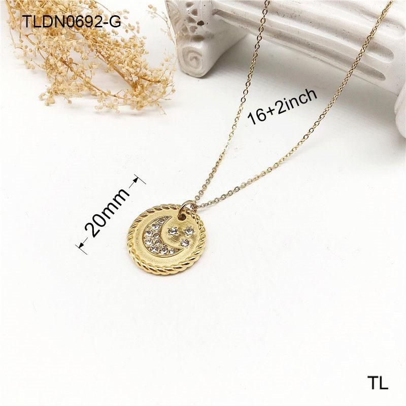 Manufacturer Custom Jewelry Tarnish Free Waterproof Name Plated Letter Necklace Women Jewellery Customized 14K 18K Gold Plated Stainless Steel Fashion Jewelry