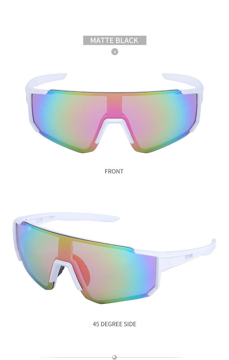 2022 New Style High Quality Men and Women Outdoor Riding Sun Glasses One-Piece Lens UV400 Sports Sunglasses