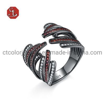 Fashion Wing Silver Jewelry 925 Sterling Silver Open Ring