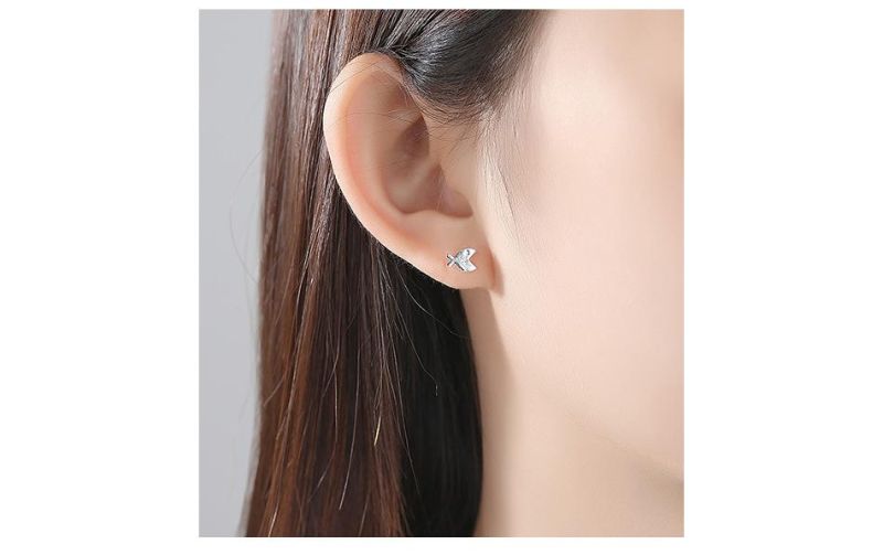 Greedy Fish Mini Ear Piercing Studs for Women