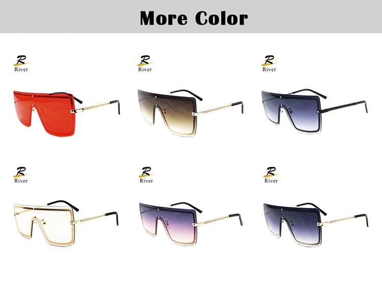 Oversize Fashion Stock Women Frameless Sunglasses