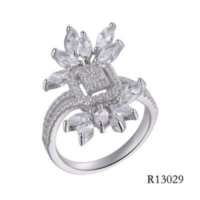 New Design Silver with Marquise CZ Wedding Ring