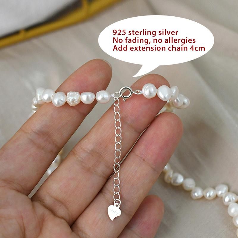Fashion Chain Pearl Necklace for Women Baroque Pearl Necklaces