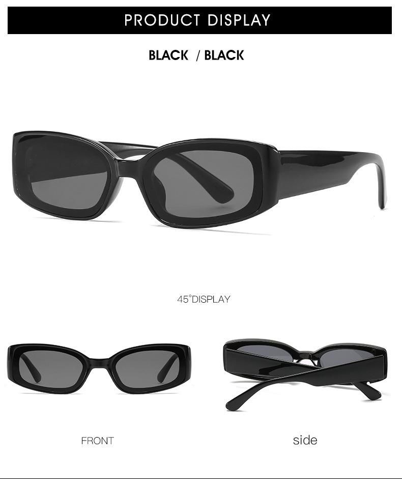 2021 New Fashionable Rectangle Shape Women Sunglass