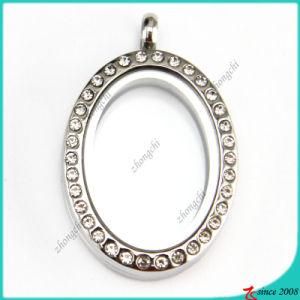 Crystal Oval Locket Pendant for Wholesale