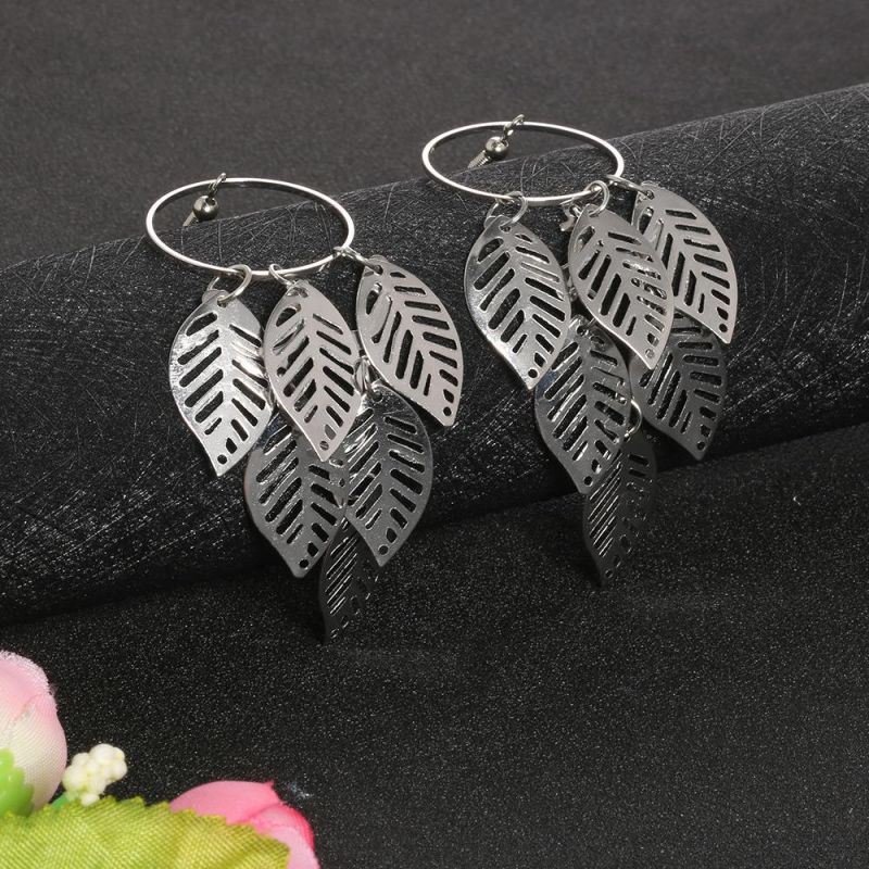 Wholesale Jewelry Drop Earring with Leaves