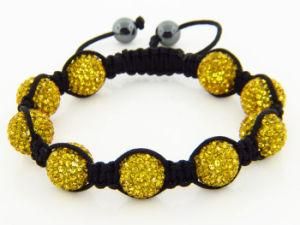 Gold Shamballa Bracelet Stones 3.75ct (JDH-BL80003)