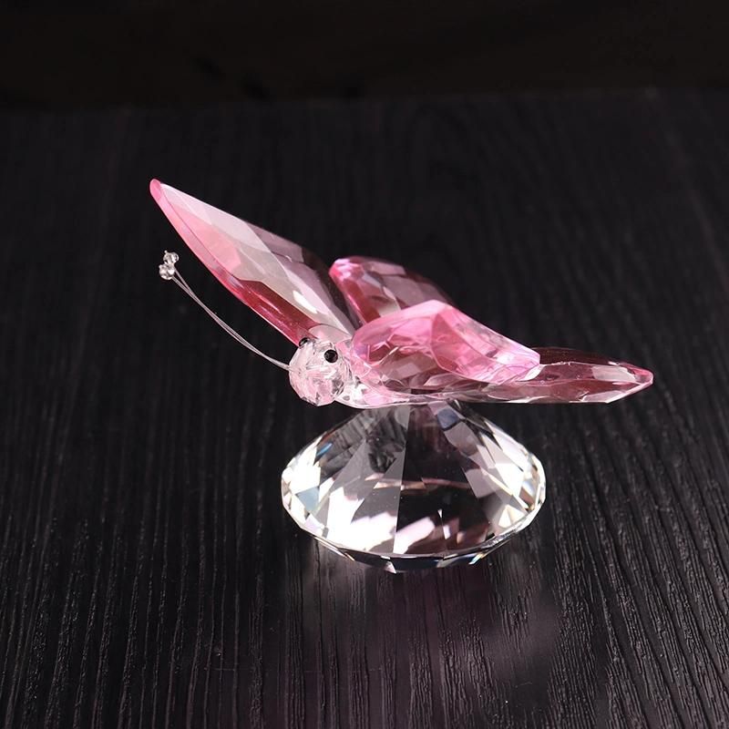 Wholesale Wedding Favor Crystal Butterfly Figurine for Decoration (KS28020)