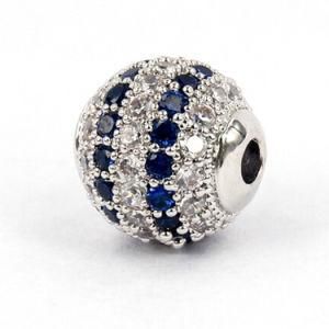 Fashion New Jewelry Accessories Micro Pave CZ Setting Bead Charm