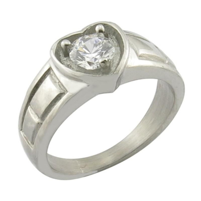 Fashion Jewelry Stainless Steelcz Stone Ring