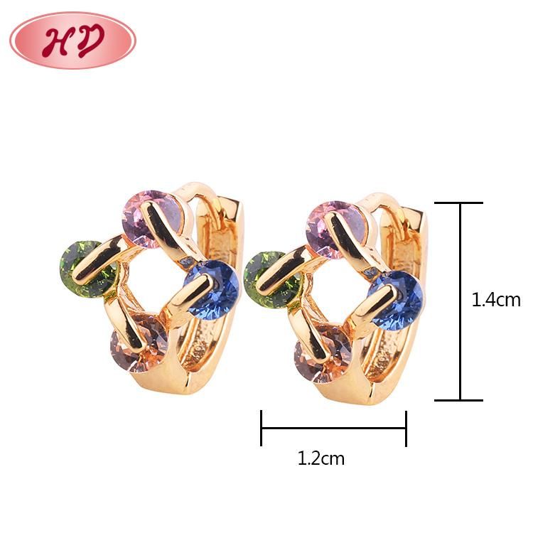 Wholesale 2020 Popular Gold Plating Korea Gemstone Earring