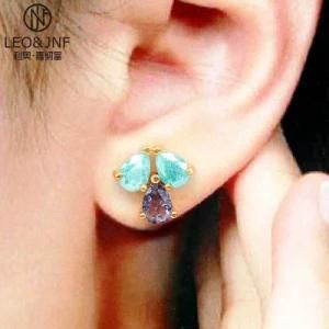 Wholesale Earring Fashion Jewelry Flower Design with Specil Stone 925 Sterling Silver or Brass Platting Earring
