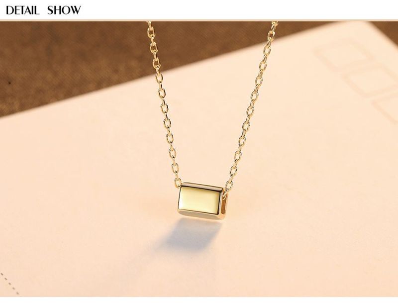Popular Sliver Pendant Gold Plated Necklace for Women Gift