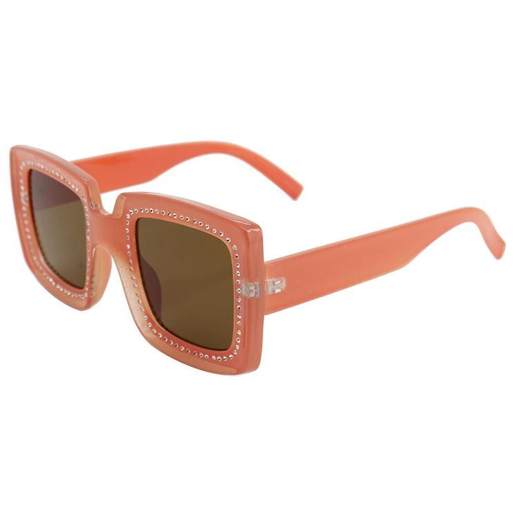 2020 Square Shape Pumpkin Color Fashion Sunglasses