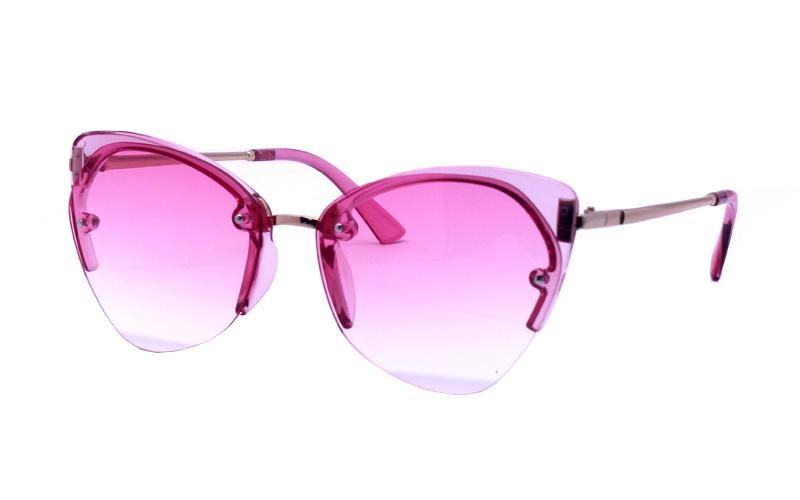 Cat Ear Lens Special Design Half Frame Sunglasses