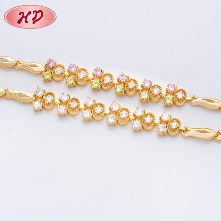 Wholesale Fashion Bangles 18K Gold Plated Charm Bracelet