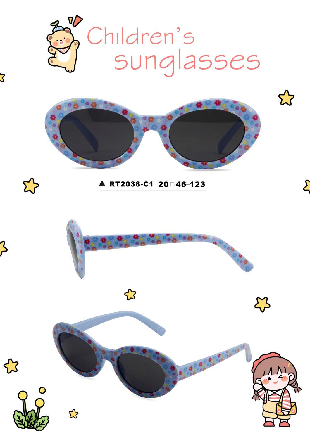 Newest Fashion Cartoons Kids Girl Sunglasses 2022 Manufacture for Custom UV Sun Glasses