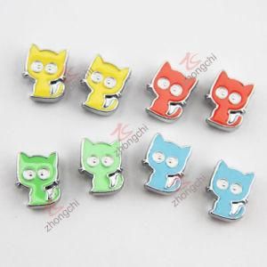 Cute Cat Charm Fit 8mm Width Leather Bracelet (JP08)