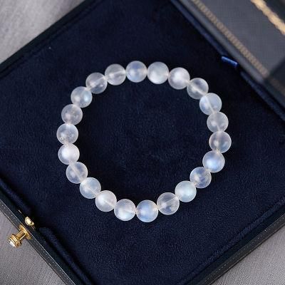 Fashion Jewelry Natural Blue Moonstone Strand Crystal Bracelets
