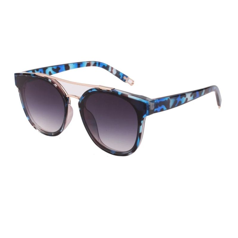 with Bar Design Plastic Black Frame Sunglass