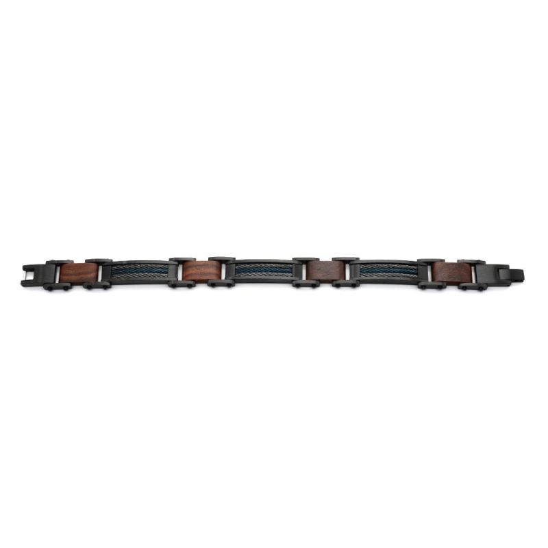 Trending Products 2021 New Arrivals Bewell Marble and Wood Bracelet Men Bandlet Hand Chain Men Gold Bracelet