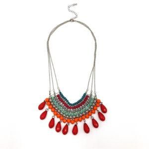 Fashion Necklace with Colorful Beads