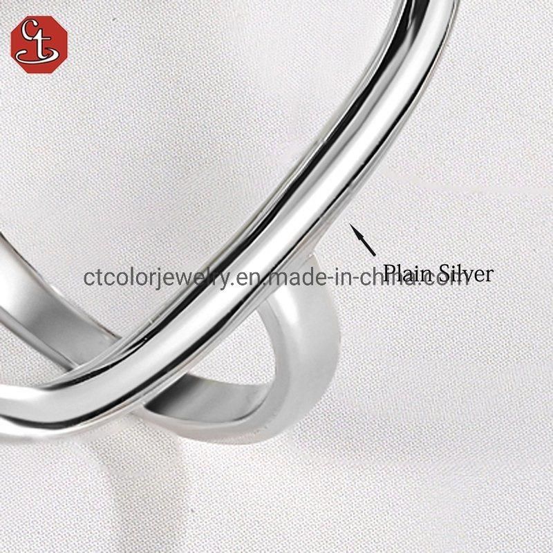 2022 new arrival wholesale high quality light gold white and rose rhodium ring for women