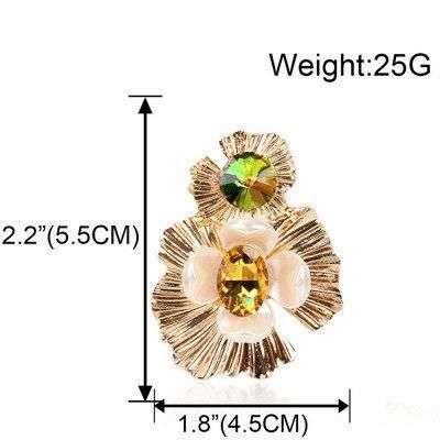 Fashion Jewelry Alloy Flower Earrings Fashion Simple Personality Color Earrings