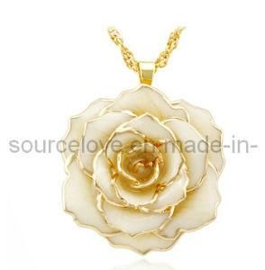 24k Gold Dipped Rose and Fashion Necklace (XL060)