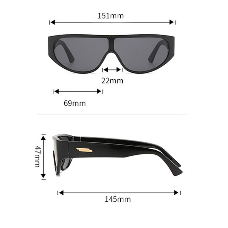 Hot Selling High Quality Men and Women Retro Fashion Punk Style One Piece Sports Outdoor UV400 Sunglasses