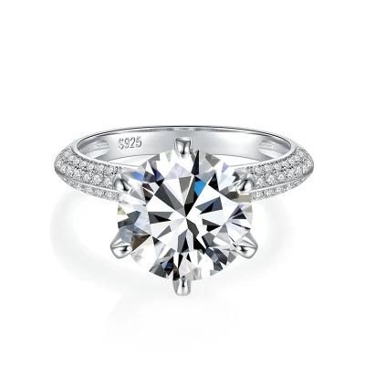 Hot Sale Silver Starsgem 925 Ring Demi Moissanite Manufacturers Rings