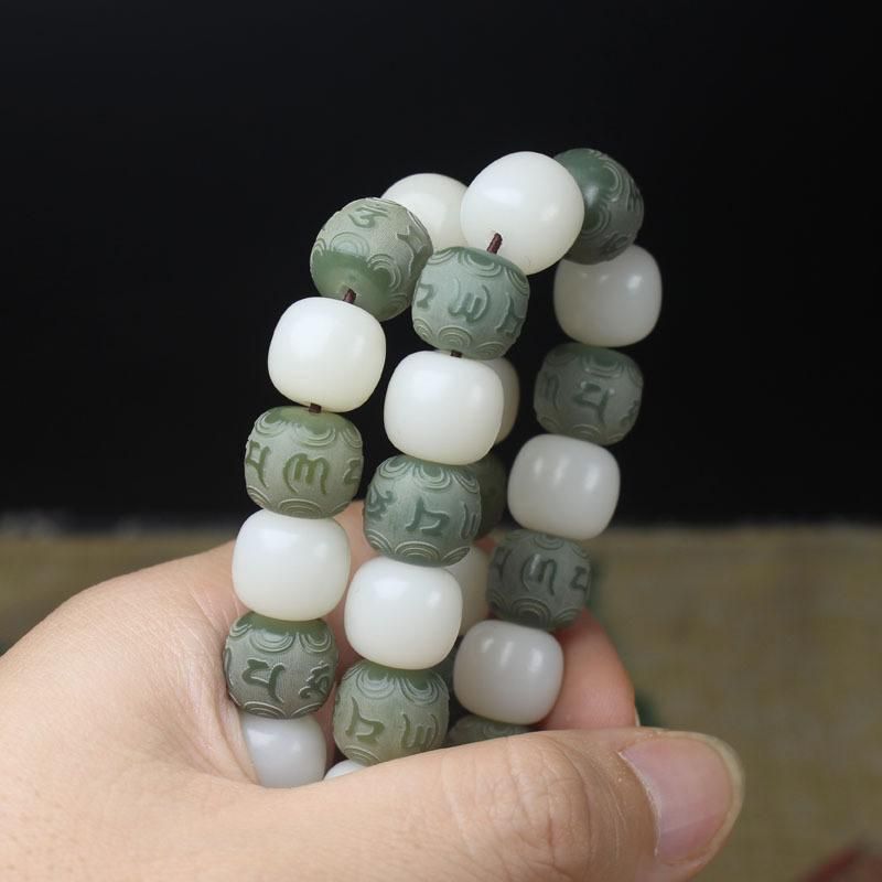 Fashion Jewelrywhite Jade Bodhi Rootgreen Bodhi Root Bracelet