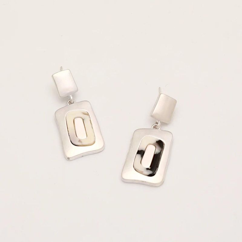Fashion Matte Minimalist Metal Earrings Jewelry