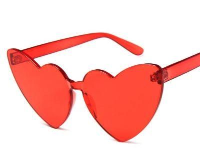 Wholesale Custom New Fashion Heart Shaped Frame Womens Sunglasses