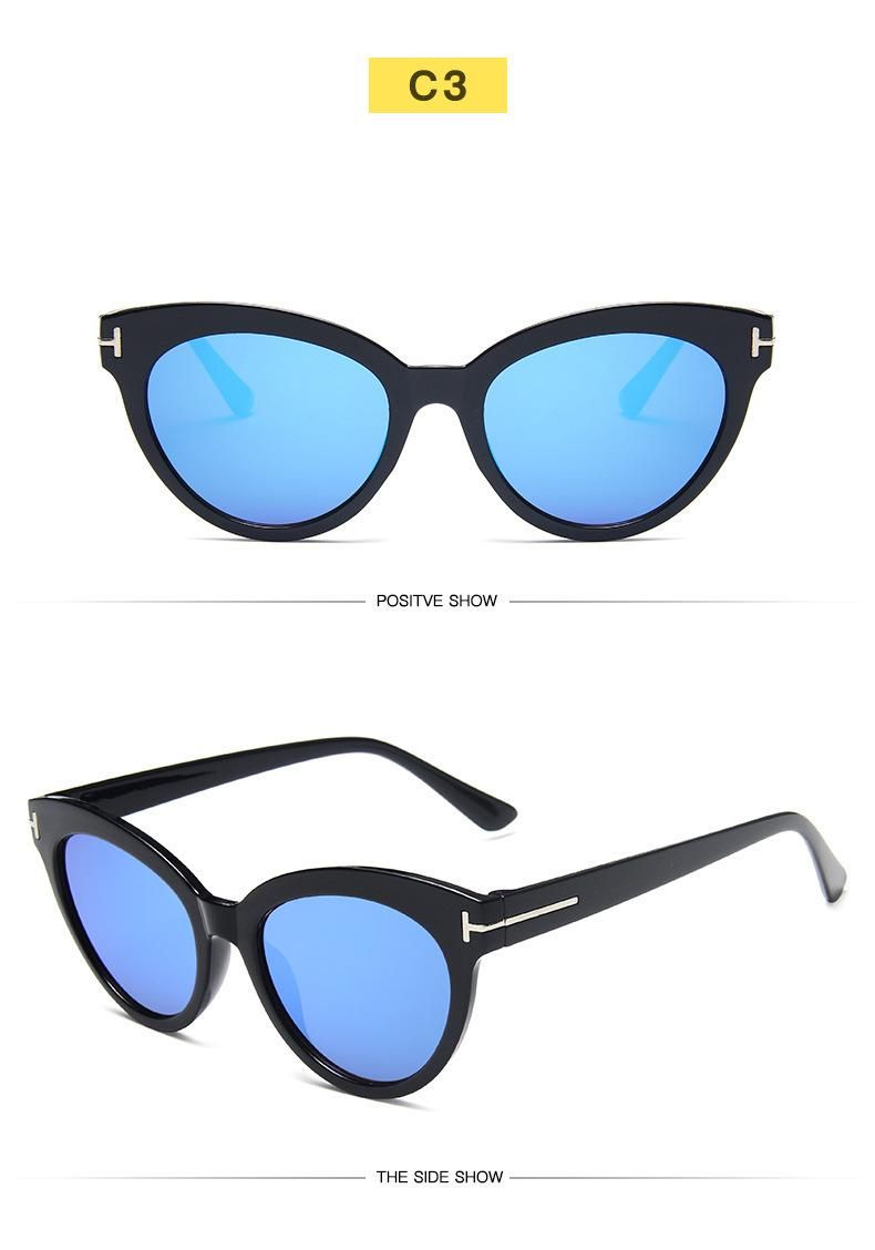 New Retro Round Frame Sunglasses T-Shaped Trend Sunglasses