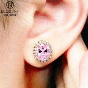 Hot Selling Pure Special Colour Stone Ear Stud Oval-Shaped Earrings Jewelry