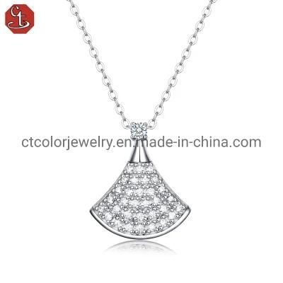 Hot Sale skirt pendant Moissanite Diamond Necklace Fashion Women&prime;s Jewelry