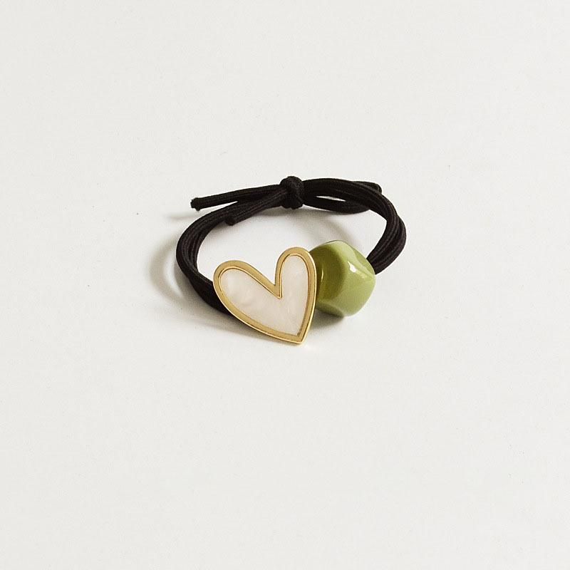 Fashion Hair Accessories Colourful Heart Leather Ribbon Hair Rope