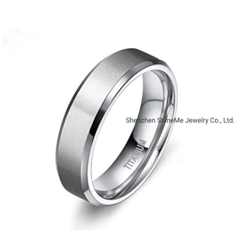 High Quality Silver Jewelry Ultra-Light Titanium Ring Tr4304
