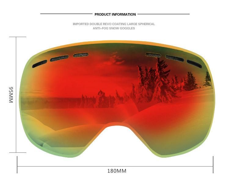 Women Men Newest Style Frameless Googles Large Spherical Double Durable Fashion Anti-Fog Outdoor Ski Googles