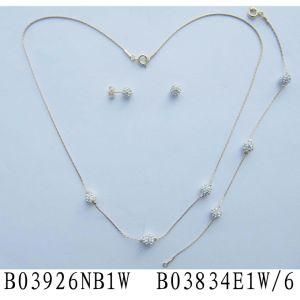 Popular Crystal Ball Shamballa Jewellery Set (B03926NBE1W)