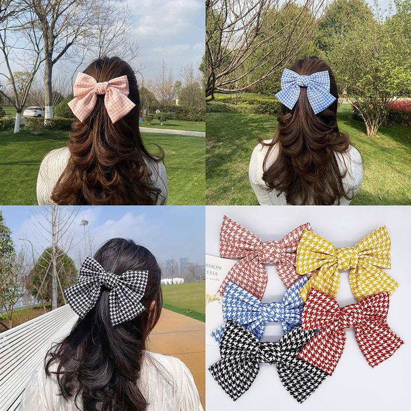 Big Bow South Korean Female Network Red with The Same Letter Flower Hair Ornaments Hair Clip Hairpin