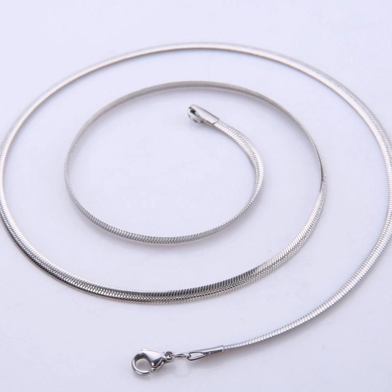 Fashion Push Secret Snake Chain Stainless Steel Jewelry Necklace