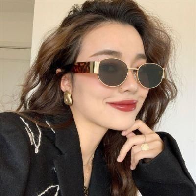 Oval-Shaped Sunglasses Color Len Fashionable Popular and Hot-Selling Items Sunglasses.