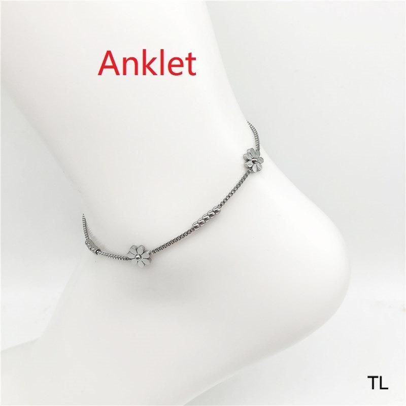 Manufacturer Customized 18K Gold-Plated Anklet Waterproof Top Stainless Steel Fashion Style 18K Bracelet Wholesale