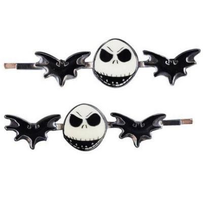 Enameled Bats and Skull Hair Clip for Children&prime;s Halloween Ornaments