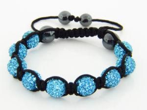 Aquamarine Shamballa Bracelet Stones 4.50ct (JDH-BL80006)