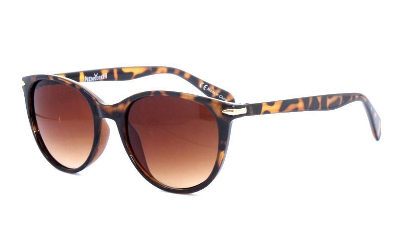 Classic Translucent Angular Round Cat Eye Fashion Polarized Sunglasses