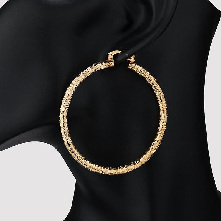2020 Wholesale Women Fashion Fancy Earring Design 18K Gold Hoop Earings for Women