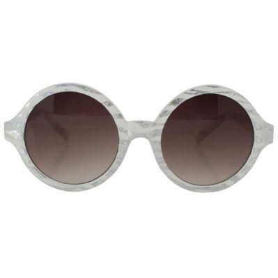 2020 White Shell Pattern Round Fashion Kids Sunglasses